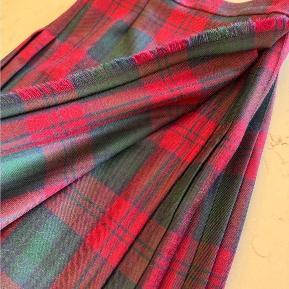 Vintage Moffat Woollens Made in Scotland Wrap Tartan Plaid Wool Skirt / 16 - Picture 13 of 14
